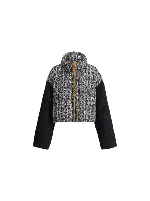 Balmain Padded two-tone tweed jacket