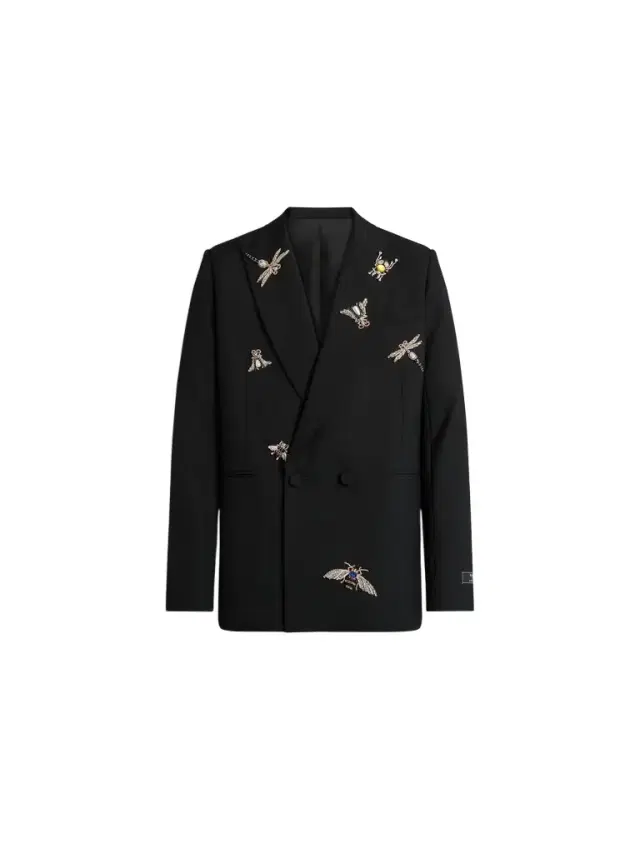 Embroidered wool and crystal Insect jacket Embroidered wool and crystal Insect jacket