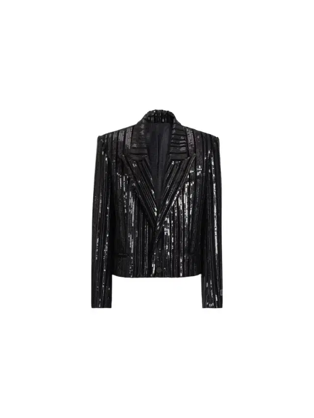 Cropped sequin velvet jacket