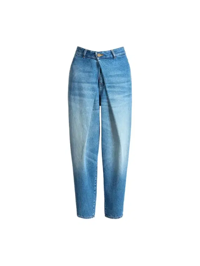 Denim barrel-leg jeans