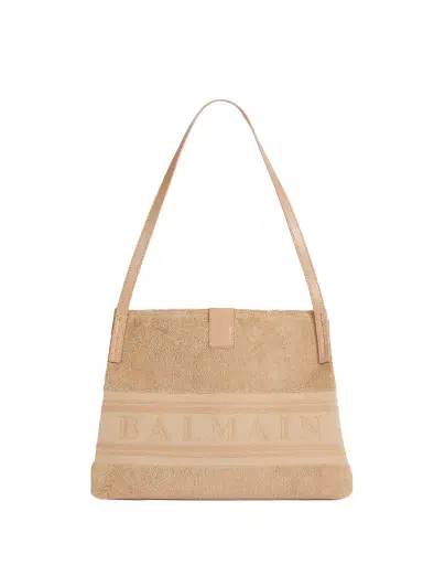Balmain Small Release tote bag in cotton bouclé | Thumbnail 1 Balmain Small Release tote bag in cotton bouclé | Thumbnail 1