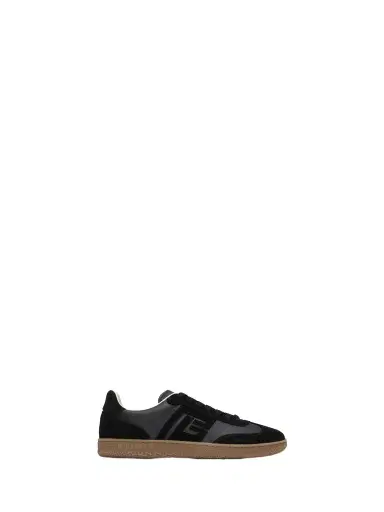 Balmain Swan trainers in smooth leather and suede | Thumbnail 1