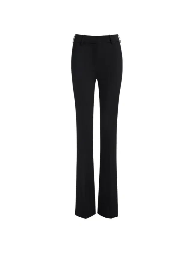 Low-waisted wool satin trousers Low-waisted wool satin trousers