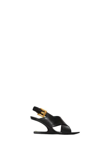Balmain Anthem No Wedge smooth leather sandals | Thumbnail 1 Balmain Anthem No Wedge smooth leather sandals | Thumbnail 1