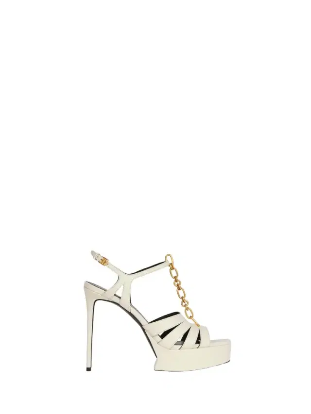 Balmain Sync platform sandals in smooth leather