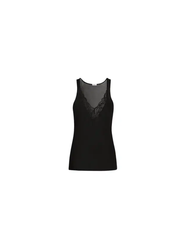 Balmain Knit vest top with lace