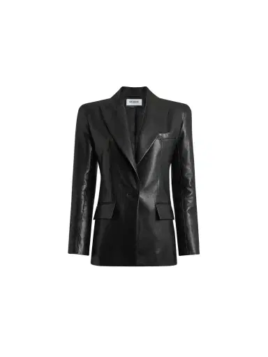 Balmain Structured-shoulder lambskin jacket | Thumbnail 1 Balmain Structured-shoulder lambskin jacket | Thumbnail 1