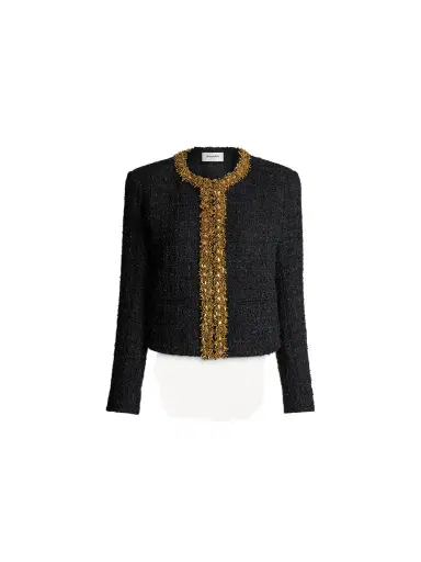 Balmain Embroidered tweed jacket | Thumbnail 1 Balmain Embroidered tweed jacket | Thumbnail 1