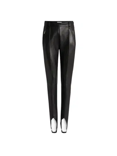 Balmain Lambskin trousers with stirrup | Thumbnail 1 Balmain Lambskin trousers with stirrup | Thumbnail 1