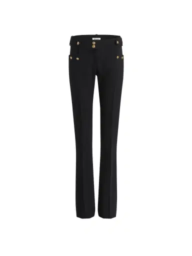 Balmain Pleated wool gabardine trousers | Thumbnail 1 Balmain Pleated wool gabardine trousers | Thumbnail 1