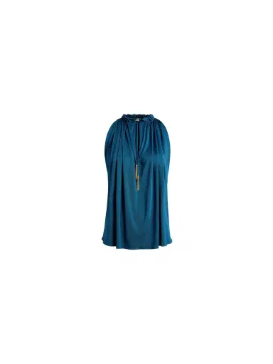 Balmain Pleated flowing jersey top | Thumbnail 1 Balmain Pleated flowing jersey top | Thumbnail 1