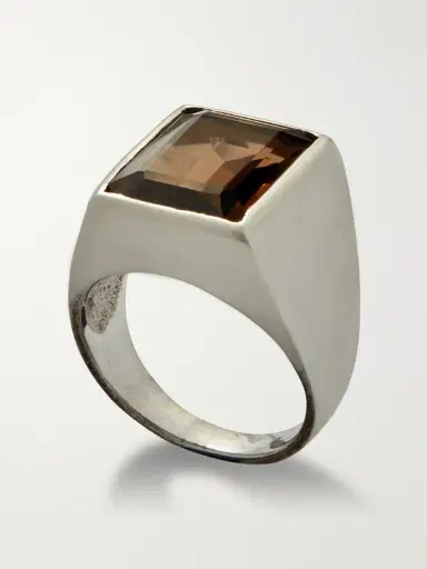 FOUNDWELL Vintage 1970s Sterling Silver Quartz Ring - Men | Thumbnail 2 FOUNDWELL Vintage 1970s Sterling Silver Quartz Ring - Men | Thumbnail 2
