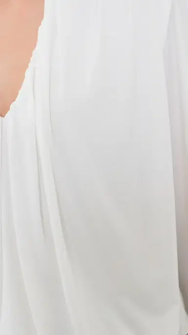 Vince V Neck Bubble Top | Thumbnail 6