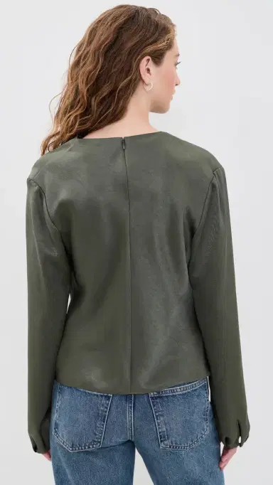 Vince Draped Cowl Neck Blouse | Thumbnail 3