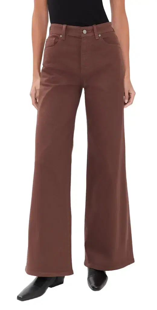 Ag Saige Wide Leg Coated Jeans