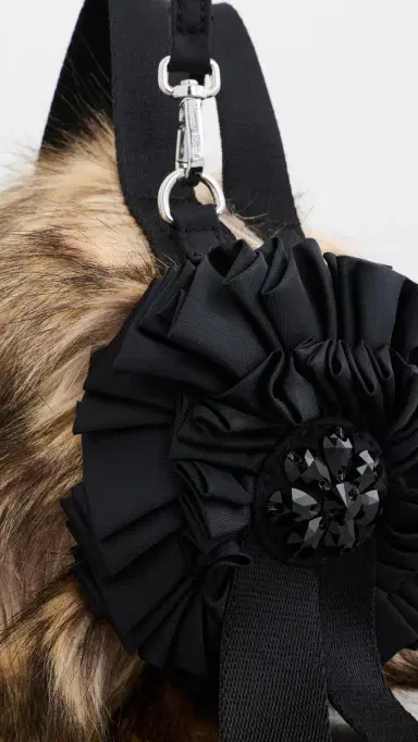 Simone Rocha Mini Faux Fur Double Ribbon Rosette Bag | Thumbnail 5 Simone Rocha Mini Faux Fur Double Ribbon Rosette Bag | Thumbnail 5