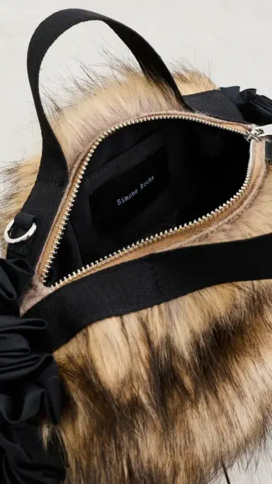Simone Rocha Mini Faux Fur Double Ribbon Rosette Bag | Thumbnail 6 Simone Rocha Mini Faux Fur Double Ribbon Rosette Bag | Thumbnail 6