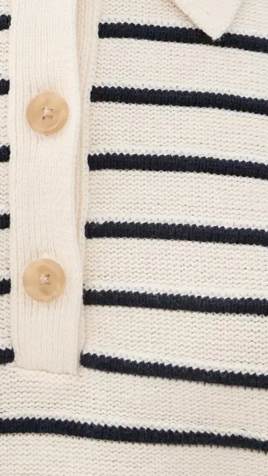 Marine Layer Mid Gauge Rugby Polo Pullover | Thumbnail 6