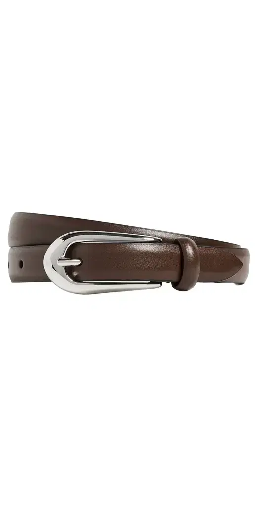 Anderson's Skinny French Calf Leather Belt