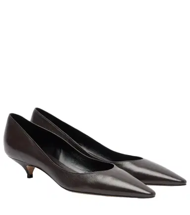 The Row Liisa Two leather pumps | Thumbnail 1 The Row Liisa Two leather pumps | Thumbnail 1