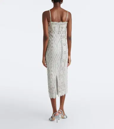 Costarellos Leona beaded lace cocktail dress | Thumbnail 2