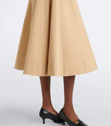 Burberry Caped cotton poplin midi dress | Thumbnail 7 Burberry Caped cotton poplin midi dress | Thumbnail 7
