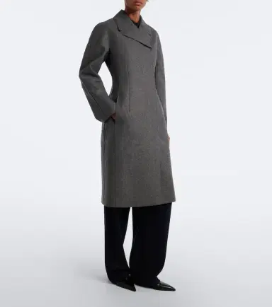 Jil Sander Double-breasted virgin wool coat | Thumbnail 3 Jil Sander Double-breasted virgin wool coat | Thumbnail 3