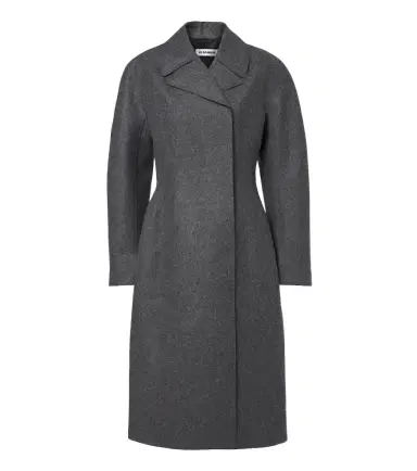 Jil Sander Double-breasted virgin wool coat | Thumbnail 1 Jil Sander Double-breasted virgin wool coat | Thumbnail 1