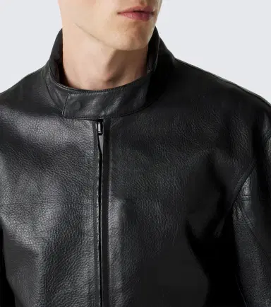 Gucci Web Stripe leather biker jacket | Thumbnail 3 Gucci Web Stripe leather biker jacket | Thumbnail 3