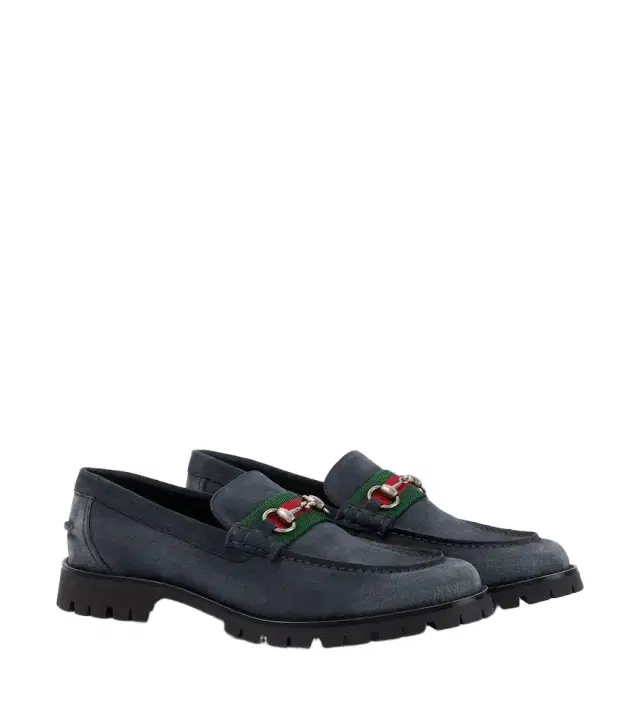 Gucci Horsebit suede loafers