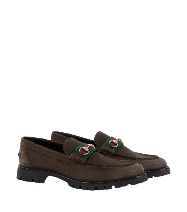 Gucci Horsebit suede loafers