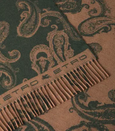 Etro Fringed paisley wool throw | Thumbnail 6