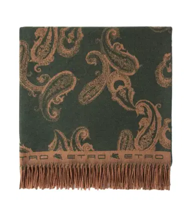 Etro Fringed paisley wool throw | Thumbnail 1