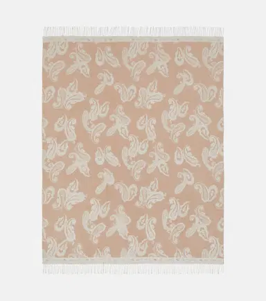 Etro Fringed paisley wool throw | Thumbnail 2