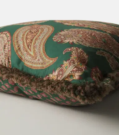 Etro Paisley cotton cushion | Thumbnail 4