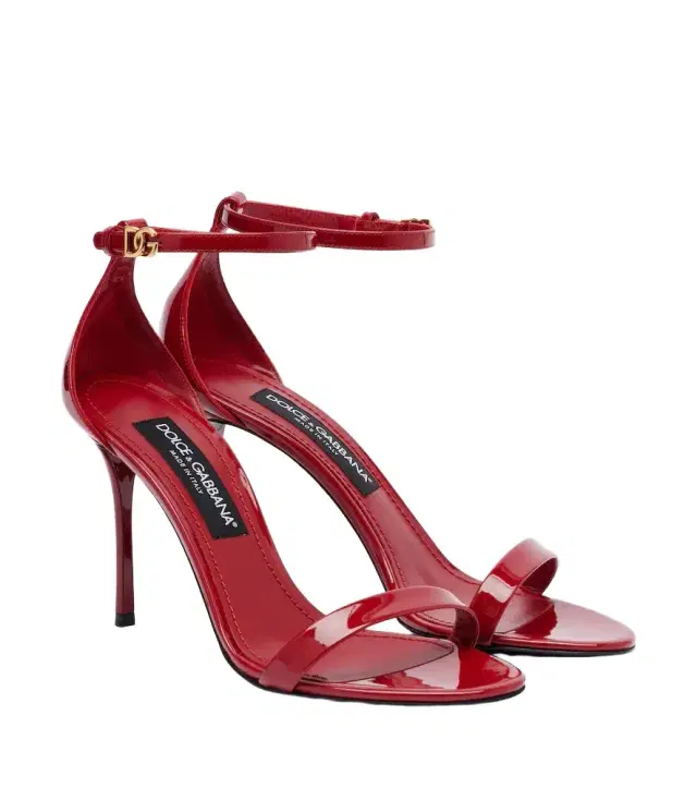 Dolce & Gabbana DG patent leather sandals