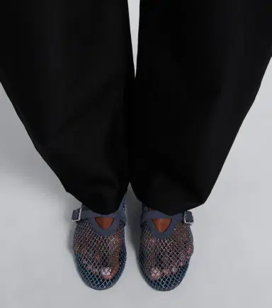 Alaïa Alaïa Embellished fishnet Mary Jane flats | Thumbnail 5 Alaïa Alaïa Embellished fishnet Mary Jane flats | Thumbnail 5
