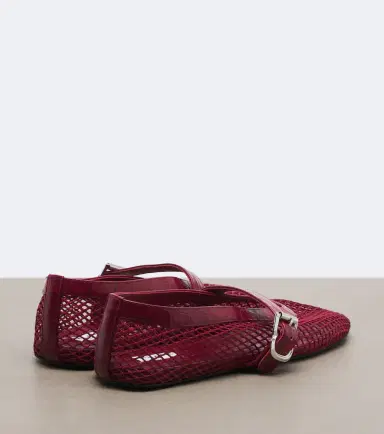 Alaïa Alaïa Croc-effect fishnet ballet flats | Thumbnail 4 Alaïa Alaïa Croc-effect fishnet ballet flats | Thumbnail 4