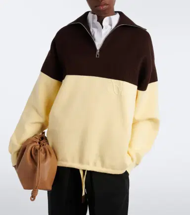 Loewe Anagram cotton-blend half-zip sweater | Thumbnail 2 Loewe Anagram cotton-blend half-zip sweater | Thumbnail 2