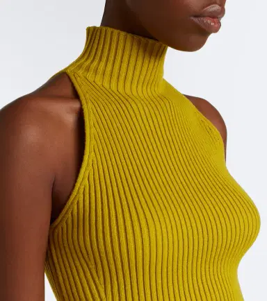Alaïa Alaïa Ribbed-knit wool-blend halterneck top | Thumbnail 2 Alaïa Alaïa Ribbed-knit wool-blend halterneck top | Thumbnail 2