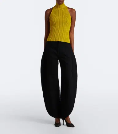 Alaïa Alaïa Ribbed-knit wool-blend halterneck top | Thumbnail 4 Alaïa Alaïa Ribbed-knit wool-blend halterneck top | Thumbnail 4