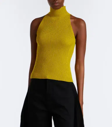 Alaïa Alaïa Ribbed-knit wool-blend halterneck top | Thumbnail 5 Alaïa Alaïa Ribbed-knit wool-blend halterneck top | Thumbnail 5
