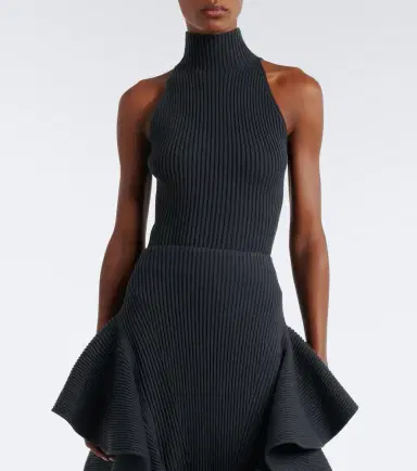 Alaïa Alaïa Ribbed-knit wool-blend turtleneck top | Thumbnail 3 Alaïa Alaïa Ribbed-knit wool-blend turtleneck top | Thumbnail 3