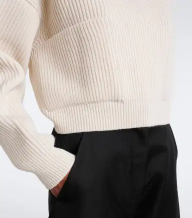 Alaïa Alaïa Ribbed-knit wool and cashmere sweater | Thumbnail 2