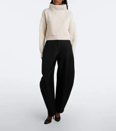 Alaïa Alaïa Ribbed-knit wool and cashmere sweater | Thumbnail 3