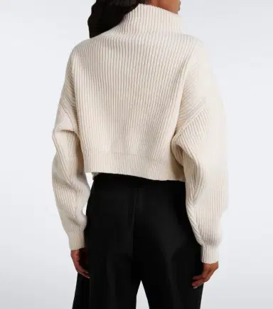 Alaïa Alaïa Ribbed-knit wool and cashmere sweater | Thumbnail 4