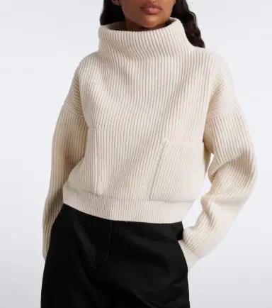 Alaïa Alaïa Ribbed-knit wool and cashmere sweater | Thumbnail 5