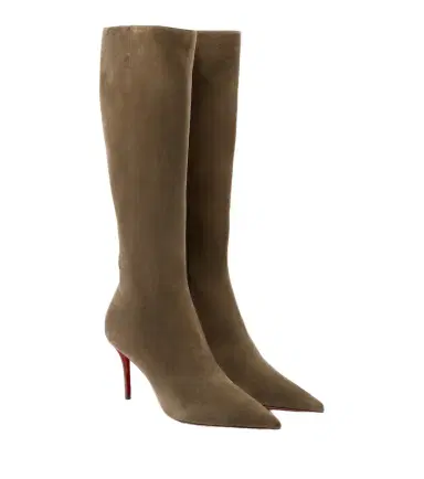 Christian Louboutin Miss Z suede knee-high boots | Thumbnail 1 Christian Louboutin Miss Z suede knee-high boots | Thumbnail 1