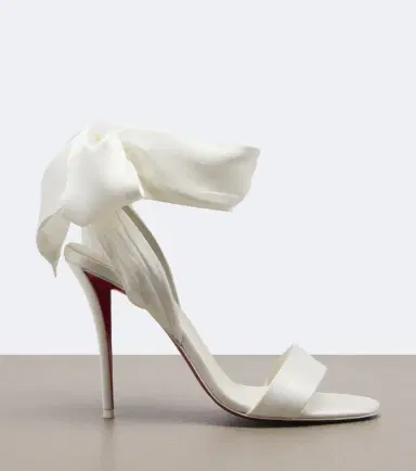Christian Louboutin Miss Z Sandal Du Désert crêpe satin sandals | Thumbnail 2 Christian Louboutin Miss Z Sandal Du Désert crêpe satin sandals | Thumbnail 2