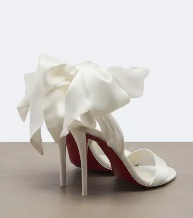 Christian Louboutin Miss Z Sandal Du Désert crêpe satin sandals | Thumbnail 4 Christian Louboutin Miss Z Sandal Du Désert crêpe satin sandals | Thumbnail 4